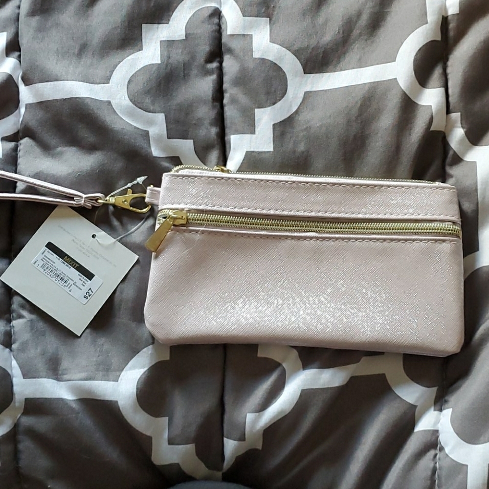 Light Pink Glittery Clutch